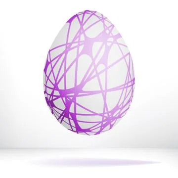 Egg isolated on white background.  + EPS8 Stock Illustration