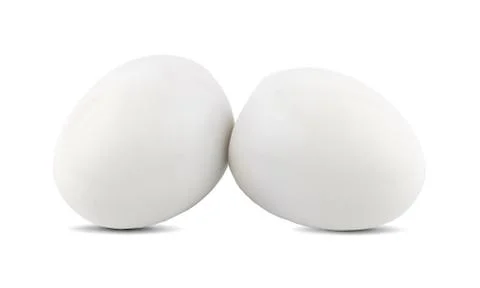 Egg isolated on white background Stock Photos