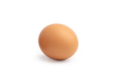 Egg isolated on the white background Stock Photos