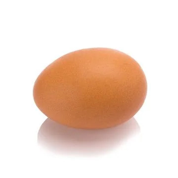 Egg. Isolated on white background Stock Photos