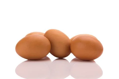 Egg. Isolated on white background Stock Photos