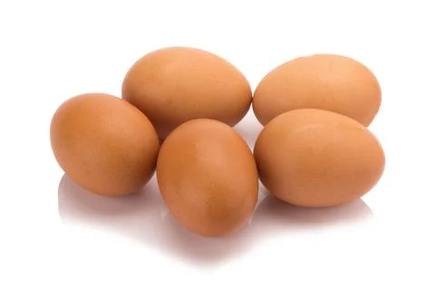 Egg. Isolated on white background Stock Photos