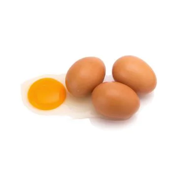 Egg. Isolated on white background Stock Photos