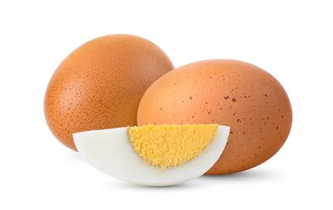 Egg isolated on white background Stock Photos