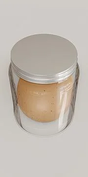 Egg in jar isolated on white background Stock Illustration