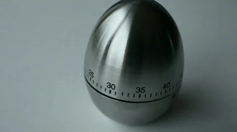 Egg kitchen timer Stock Footage