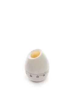 Egg like a  Kitchen timer isolated Foto stock