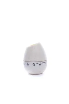 Egg like a  Kitchen timer isolated Stock Photos