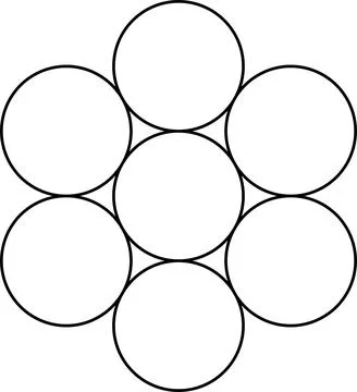 Egg of life symbol vector isolated on white background. Sacred geometry symbol Stock Illustration
