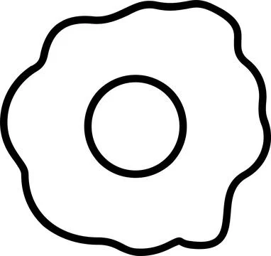 Egg Line Icon Design Stock Illustration
