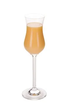 Egg liqueur isolated on white background, clipping path included Stock Photos