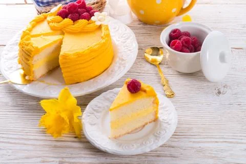 Egg liquor cake Stock Photos