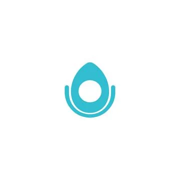 Egg logo round egg size icon simple symbol Stock Illustration