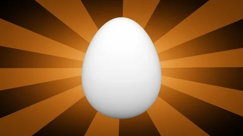 The egg Looping footage has 4K resolution. 3D Illustration. Stock Footage 115953818