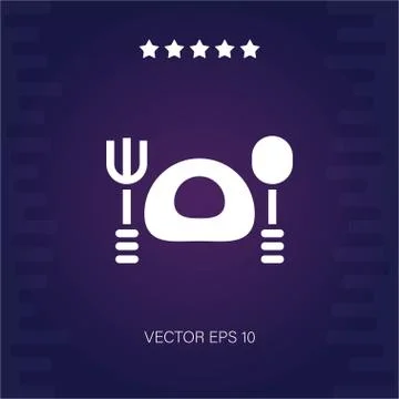 Egg meal vector icon Stock Illustration