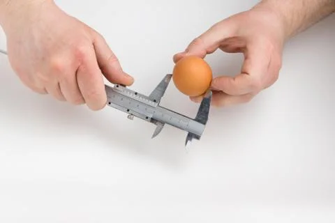 Egg measurement Stock Photos