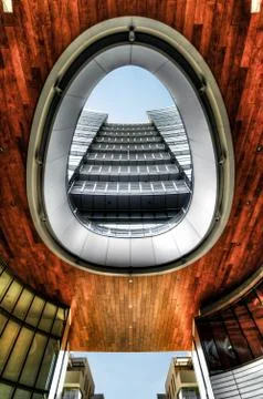 The egg in Milan architecture Stock Photos