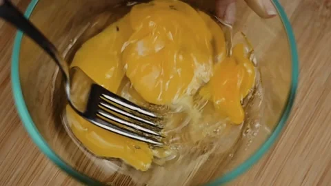 Egg Mixing Slow Motion Stock-Footage 138335225