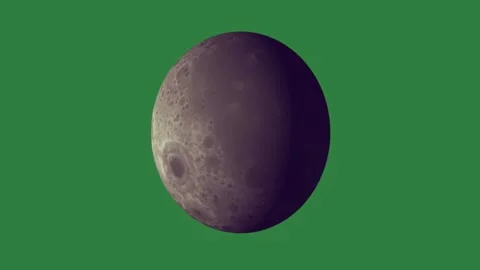 An egg with the moon in background and a close up view of on green screen Видео 335129787