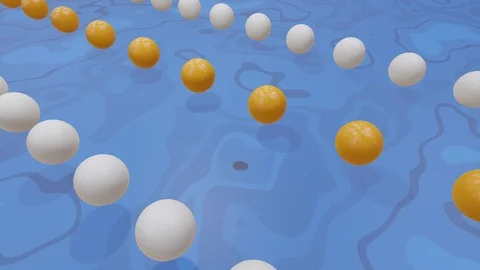 Egg movement loop. Spring Easter eggs pattern Stock Footage 123859394