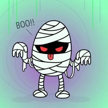 EGG MUMMY Stock Illustration