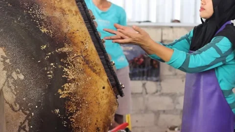 Egg napan making machine. Stock Footage 272772309