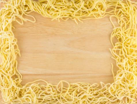 Egg Noodle Frame Stock Photos