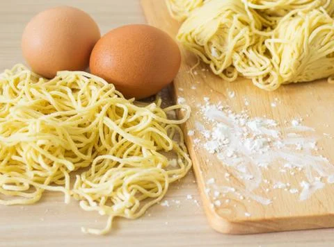 Egg Noodle Foto stock