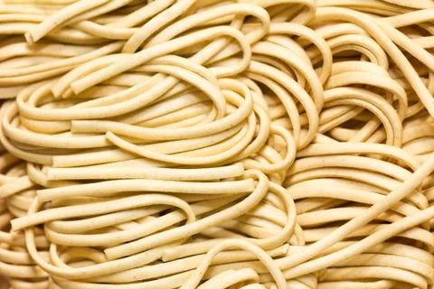 Egg noodles Stock Photos