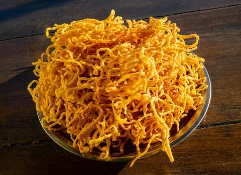 Egg noodles Foto stock