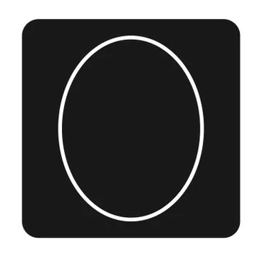 Egg outline icon with vector file Stock Illustration