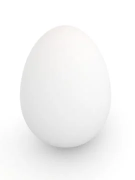 Egg over white background Stock Illustration