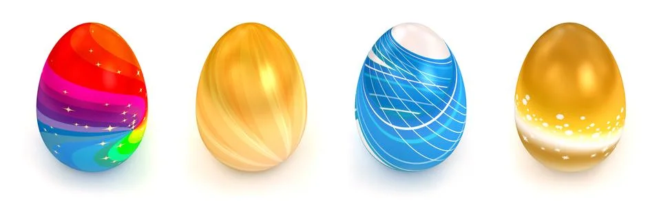 Egg over white background Stock Illustration