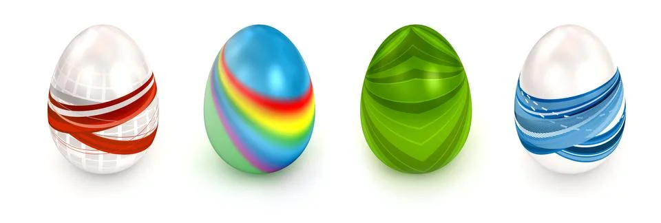 Egg over white background Stock Illustration