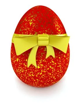 Egg over white background Stock Illustration