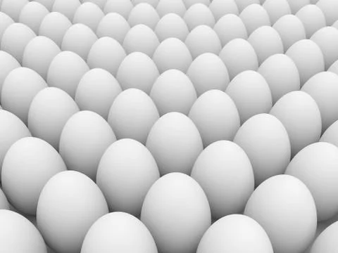 Egg over white background Stock Illustration