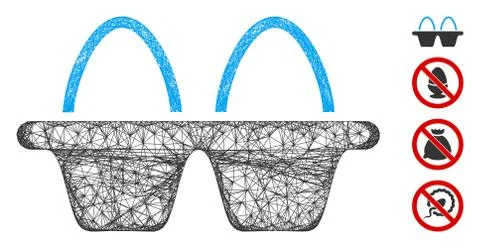 Egg Pack Web Vector Mesh Illustration Stockillustratie