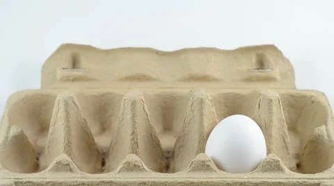 Egg in the package Stock Footage 22514917