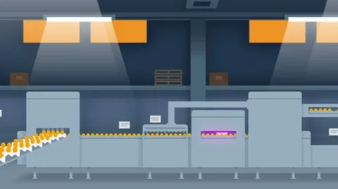 Egg packaging industry Stock Footage 8568424