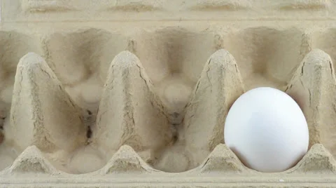 Egg in packing Stock Footage 22515034
