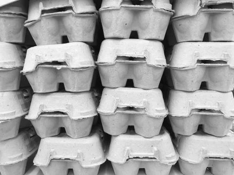 Egg packing pattern texture, food industry, recycled paper. abstract backgrou Stock Photos