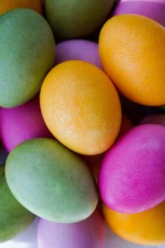 Egg. Painted Easter eggs for Christian holiday Stock Photos