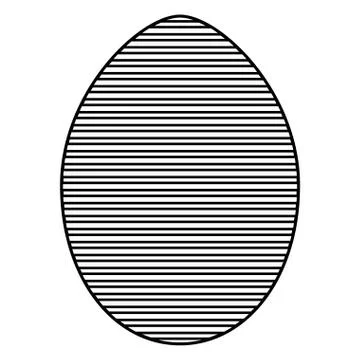 Egg painted happy easter with geometric figures Stock Illustration