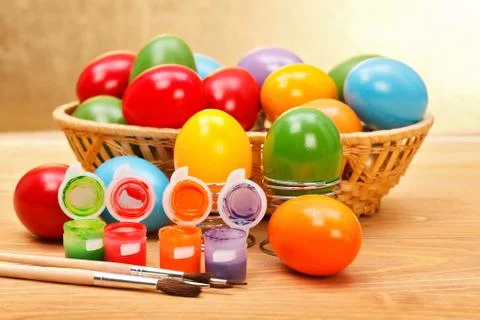 Egg painting Foto stock