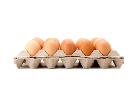 Egg in paper panel Stock Photos