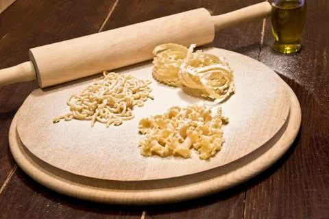 Egg pasta Stock Photos