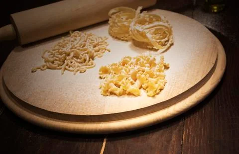 Egg pasta Stock Photos