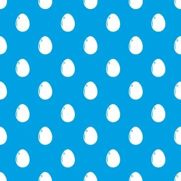 Egg pattern seamless blue 스톡 일러스트