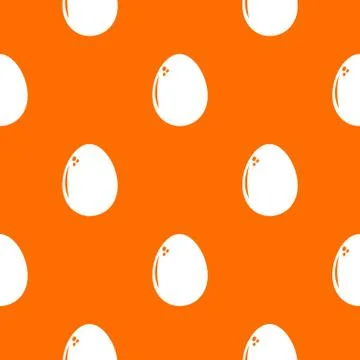 Egg pattern vector orange 스톡 일러스트