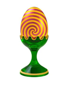 Egg on the pedestal Stock Illustration